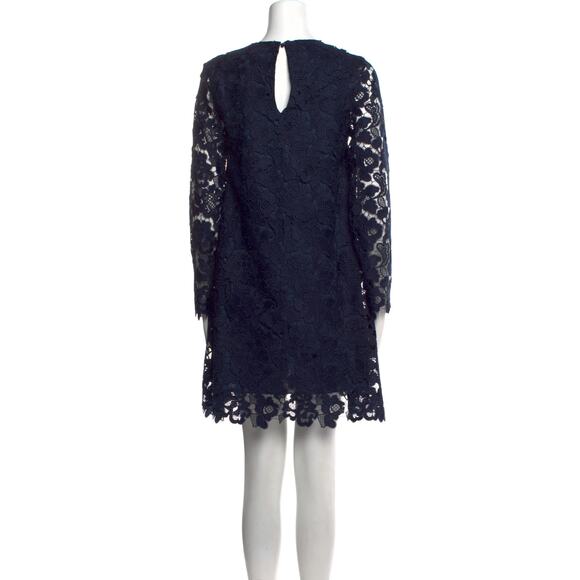 OTTOD'AME Cotton Blue Lace Shift Dress w/ Tags Italy Size 8 - Picture 3 of 7